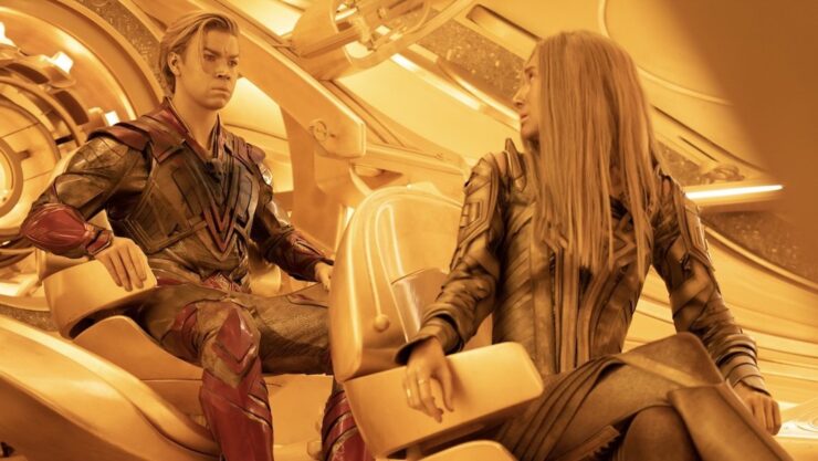 Adam Warlock and Ayesha in Guardians of the Galaxy Vol. 3