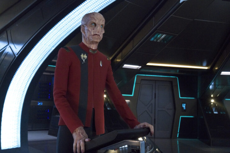 Pictured: Doug Jones as Saru of the Paramount+ original series STAR TREK: DISCOVERY.