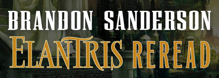 Header image for the Elantris reread