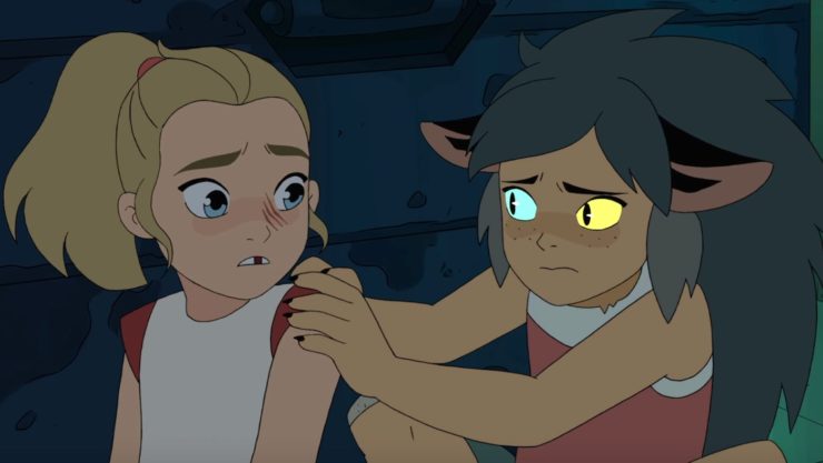 She-Ra and the Princesses of Power, Catra and Adora as kids