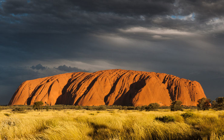 Uluru at sunset